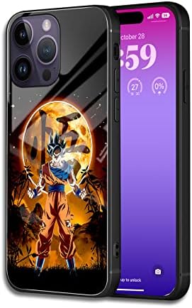 Fykkicycss stakleni telefon za telefon za iPhone anime pupullar dizajn sjajni zaslon s tvrdom stražnjem kućištu zaslon zaštitni poklopac