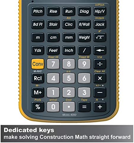 Izračunana industrija 4050 Master Construction 5 građevinski kalkulator paket od 4