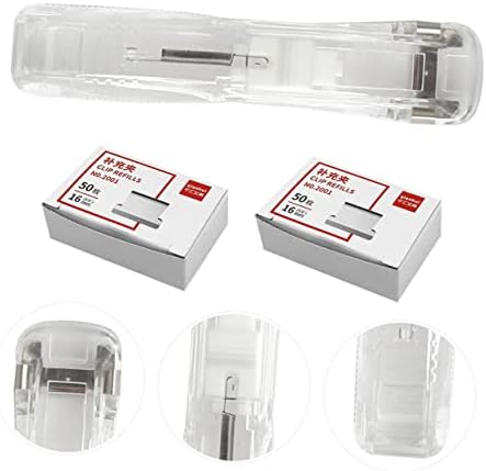 Tofficu 1 Set bešavna glavna kaseta za bijelu vrpcu Office Dosadnik Električni spajalica teška služba Male spajalice za mini staplers