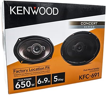 KENWOOD KFC-691 Koncertna serija zvučnika automobila-6 X9 5-smjena, 650W, impedancija 4-ohm, polipropilen-woofer i uravnoteženi tweeter