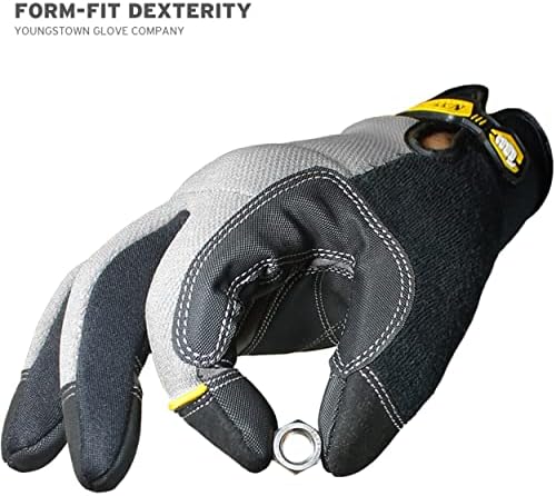 Youngstown rukavice rezane otporne na opće korisno sintetičke radne rukavice za muškarce - Kevlar obložen - siva
