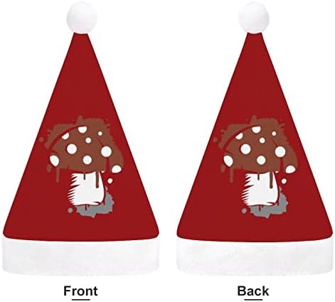 Božićni šešir od gljiva krvi personalizirani šešir Djeda Mraza smiješni Božićni ukrasi