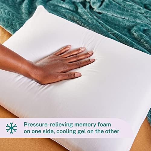 Inovacije za spavanje Reverzibilni jastuk za hlađenje gel memorijska pjena i klasična memorijska pjena, standardna veličina, bočna,