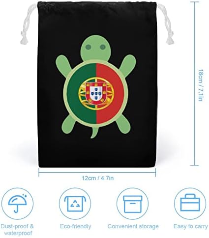 Portugalska zastava kornjača platna za odlaganje vrećice za vrećicu vrećice za vrećicu vrećice za vrećicu