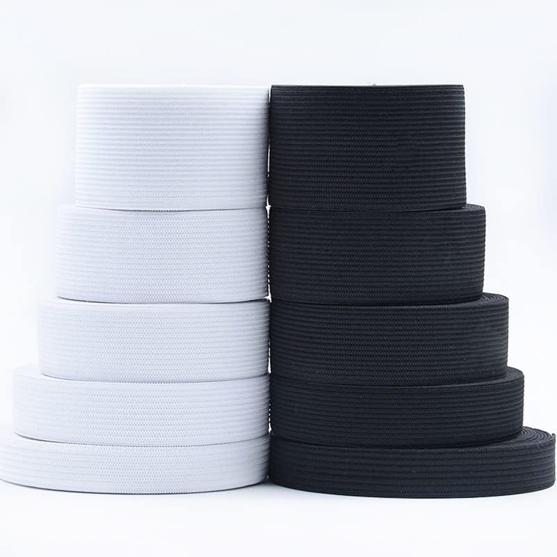 Elastične trake od 5 metara 3/6/8/10/12/15/25/30/35/40 mm bijela Crna najlonska elastična traka za odjeću hlače pribor za šivanje od