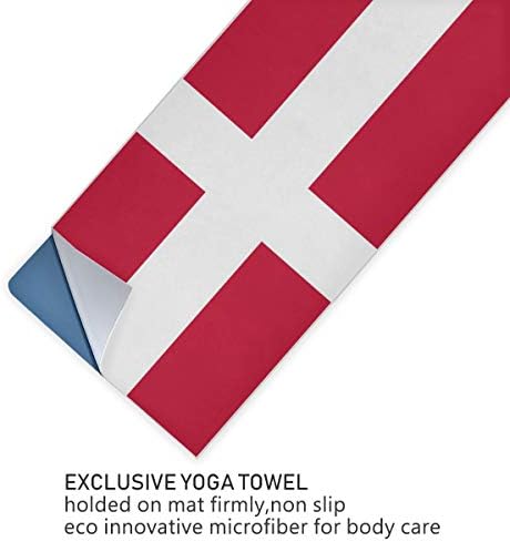 Chinein Super mekan, znoj apsorbiran, bez klizanja Bikram Hot Yoga ručnici | Savršena veličina za mat talijansku zastavu