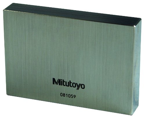 Mitutoyo 611225-51B Blok od čeličnog praktičnog bloka s podacima o koeficijentu toplinske ekspanzije, ASME stupanj K, duljina 20