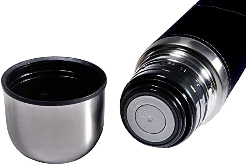 SDFSDFSD 17 Oz Vakuum izolirana boca od nehrđajućeg čelika Sportska boca za kavu Putnička tikvica Očinska koža omotana BPA besplatno,