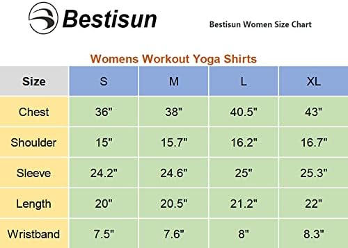 Bestisun žene dugi rukavi otvoreni leđa atletic wear trening joga teretana košulje lagane rupe za palce za žene