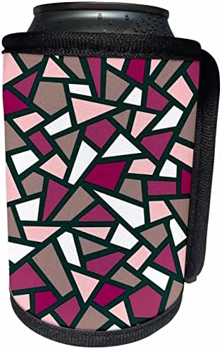 3dose crni geometrijski apstraktni uzorak ružičasta ružičasta bijela boja - može hladiti omot boca