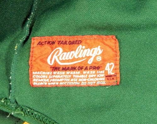 Krajem 1980 -ih Oakland Athletics 15 Igra je koristila praksu zelenog Jerseyja DP04741 - Igra korištena MLB dresova