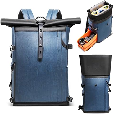 Vodootporni ruksak za fotoaparat od 7,7 inča, pretinac za prijenosno računalo od 15,6 inča, velikog kapaciteta, DSLR