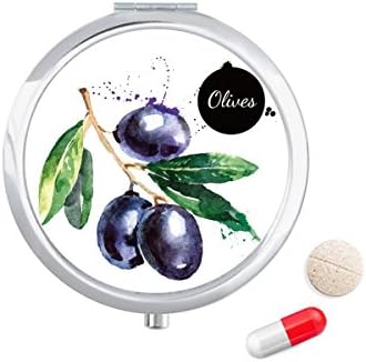 Maslinovo voće ukusne zdrave tablete za akvarel Torbica džepna kutija za pohranu lijekova spremnik dozator