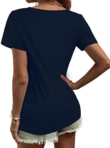 Ženske košulje od pamuka u obliku donjeg dijela i kratkih / dugih rukava, Majice, osnovne majice