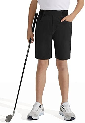 DizoBoee Boys Golf Jogger Shorts Shorts Chiles prozračan ravan front aktivna školska uniforma kratkih kratkih hlača s Comfort Stretch